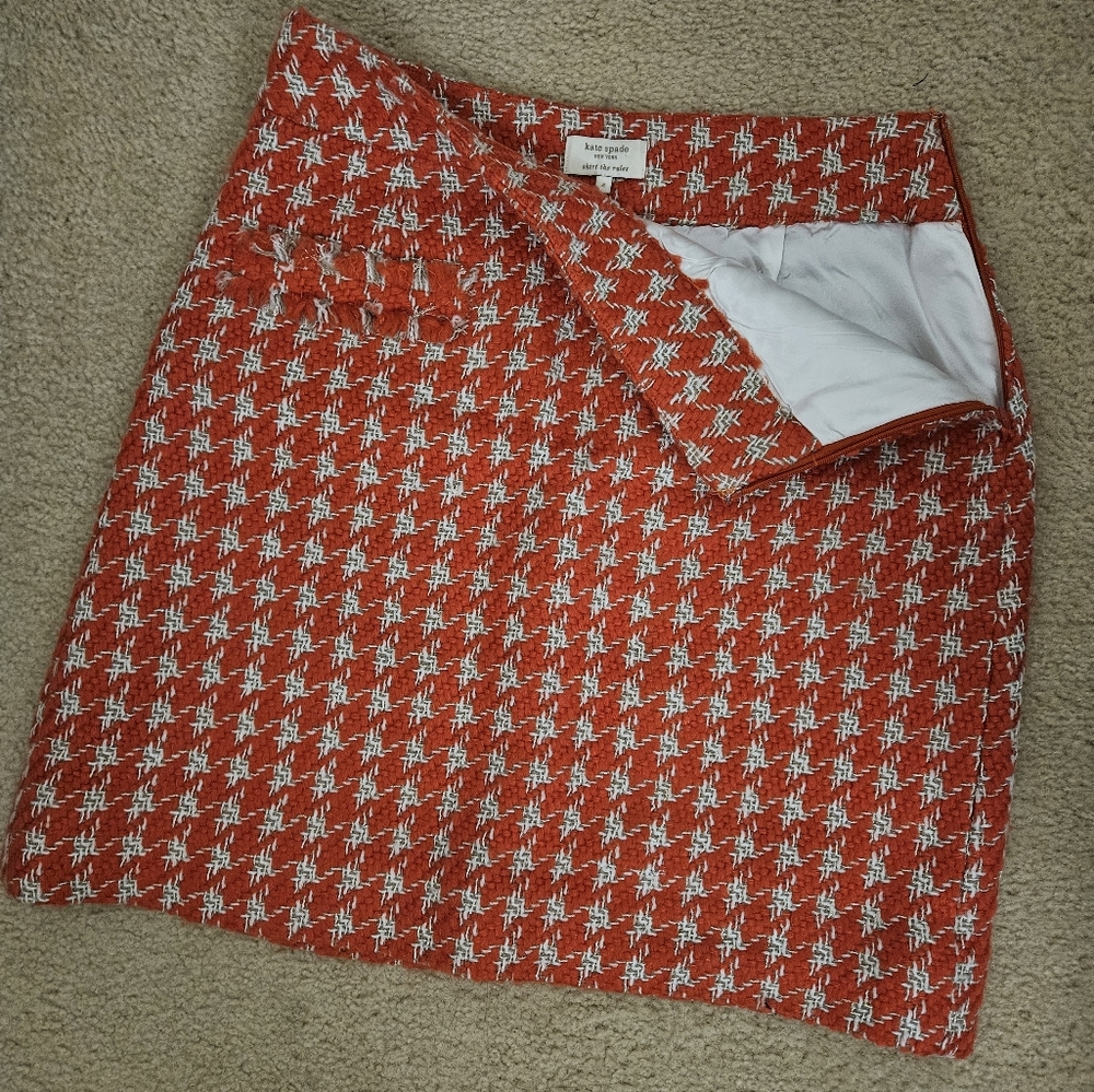 Kate Spade Knit Tweed Skirt Preppy